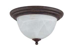 Portfolio Indoor Ceiling Fixture Item 170556 Rustic Brown Alabaster Glass